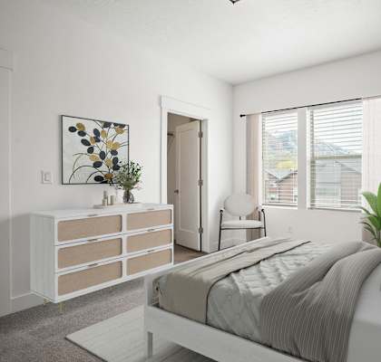 Primary Bedroom at Whisperwood Townhomes, Utah, 84404