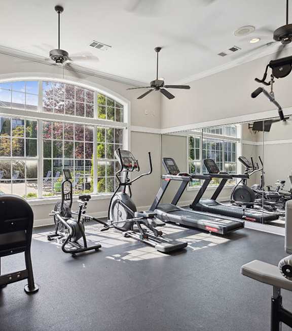 Fitness center at Lakeside Vista Apartments in Kennesaw GA