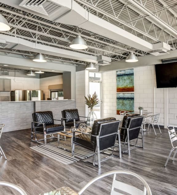Community room at The Boulevard, Roeland Park, KS, 66205