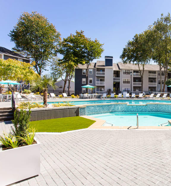 Relaxing Swimming Pool With Sundeck at Wood Terrace, Doraville, GA
