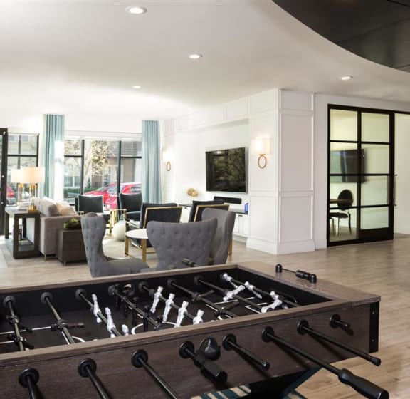 fooseball table in game room