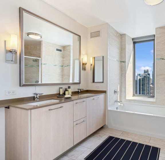 Spacious Bathrooms at Hubbard Place, Chicago, Illinois