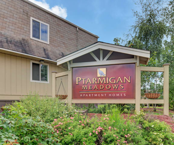 Ptarmigan Meadows Sign