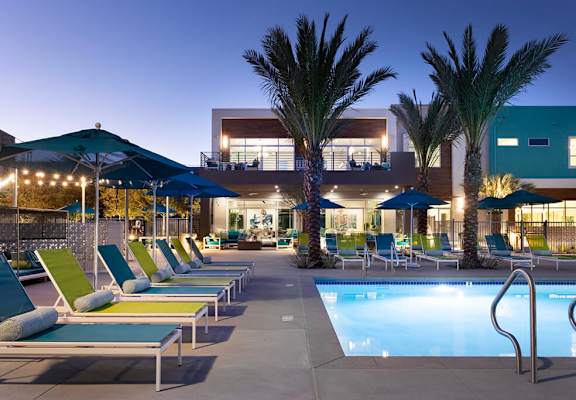 Outdoor Courtyard and Pool at Rivue, Chula Vista, 91915