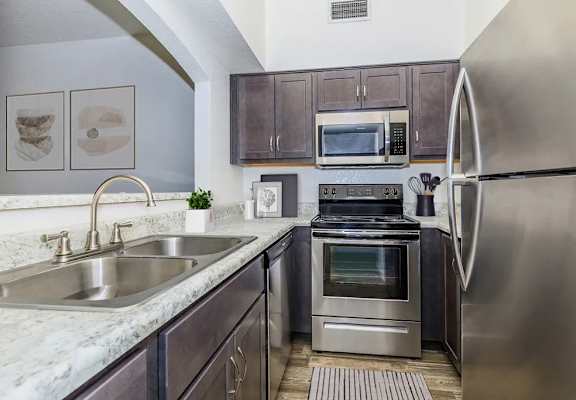 Kitchen at Winterhaven Apartments in Tucson Arizona