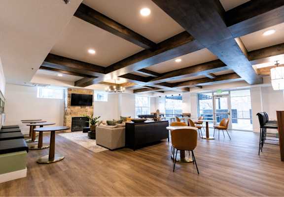 Clubhouse Lounge at Lotus Riverwalk Apartments, Utah