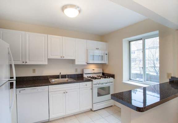 Fully-Equipped Gourmet Kitchens at Green Street Apartments, Brookline