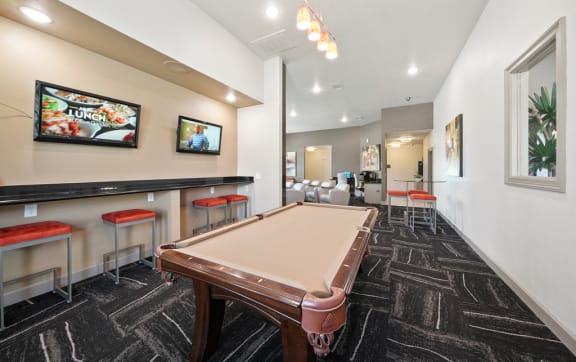 Pool table at Grand Villas Apartments, Katy