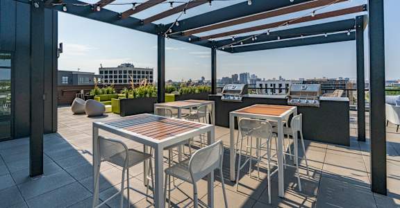 Rooftop Deck With Grilling Area & Lounge