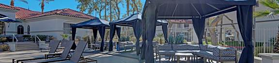Cabana Near Pool | The Catherine Townhomes in Scottsdale