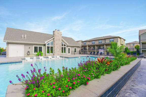 Poolside Green Space  at Prairie Pines Townhomes, Kansas