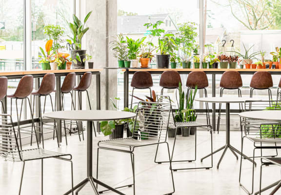 Dining Area at Nomad Apartments, Portland, 97217