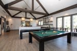 Billiards Table In Clubhouse at Pointe at Research Park Apartments, Charlotte, NC, 28262