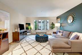 Living Room | Apartments in Shoreline WA | Echo Lake
