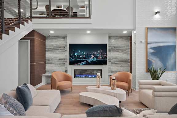 Impressive clubhouse with fireplace and WiFi