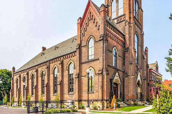 Historic Church at San Sofia Luxury Apartments, Cleveland
