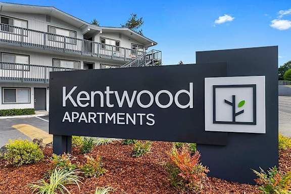 Property Signage at Kentwood Apartments, Kent, Washington