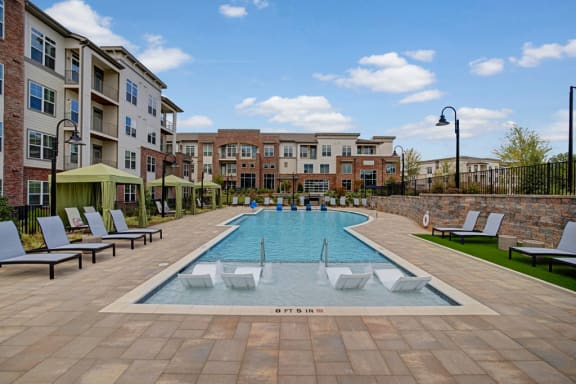 Saltwater swimming pool at Apartments @ Eleven240, Charlotte