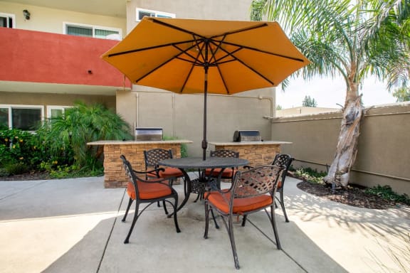BBQ/Picnic Area at Lombardi Apartments, Woodland Hills, CA