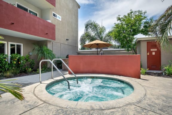 Relaxing Spa Area at Lombardi Apartments, Woodland Hills, CA, 91367