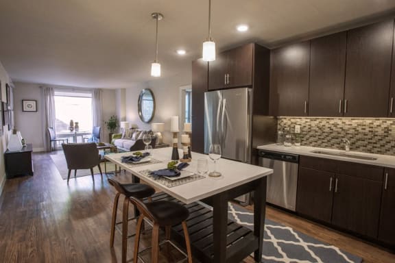 Open Living Spaces at Union West Apartments in Lakewood, CO
