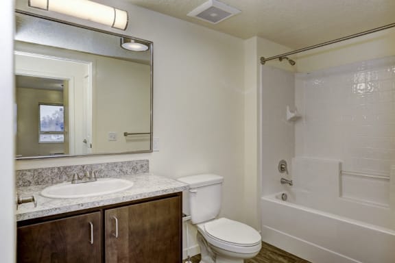 Bathroom with tub