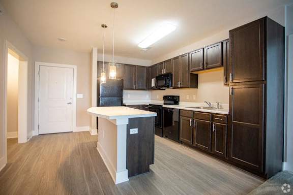 Kitchen Island Including All New Appliances