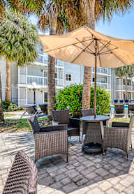 Residential Patio at Aventine at Lantana - 55+ Active Adult Apartments, Lantana, FL, 33462
