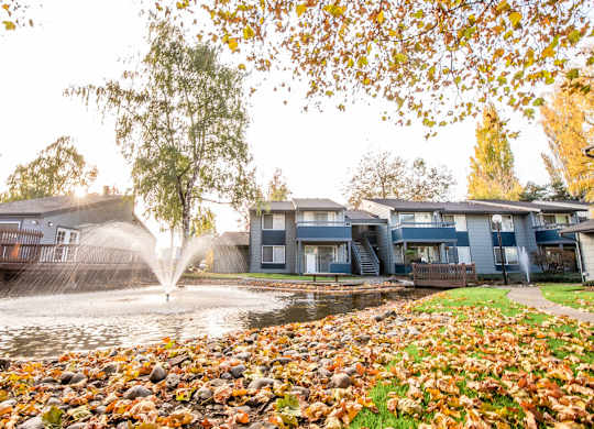 Lake and Exteriors at The Lakes at Fife, Fife, WA, 98424