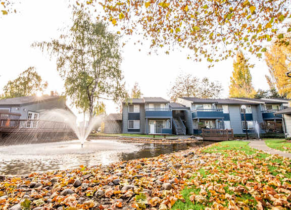 Lake and Exteriors at The Lakes at Fife, Fife, WA, 98424