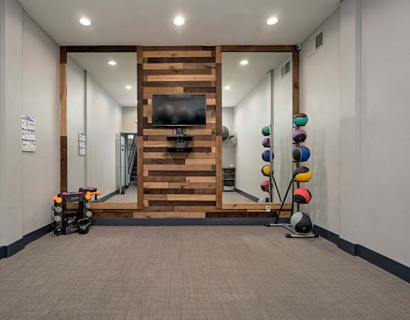 Yoga Room at Wilbur Oaks Apartments, California