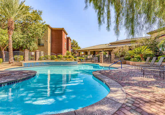 Clear Pool view at Borgata Condominiums, Las Vegas, NV, 89103