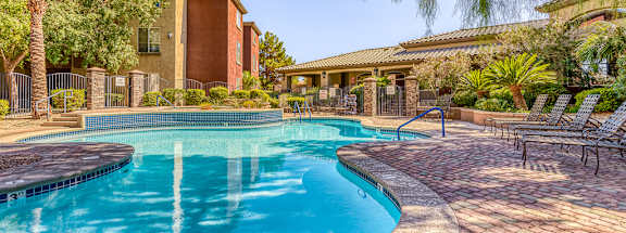 the swimming pool at our apartments