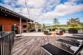 Kent Apartments - The Platform Apartments - Community Rooftop Deck and Gas Grill 1