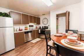 Steilacoom Apartments - Harbor Oaks Apartments - Kitchen, Dining Room, and Pantry