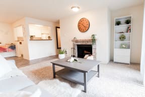 Tacoma Apartments - Monterra Apartments - Living Room, Dining Room, and Kitchen