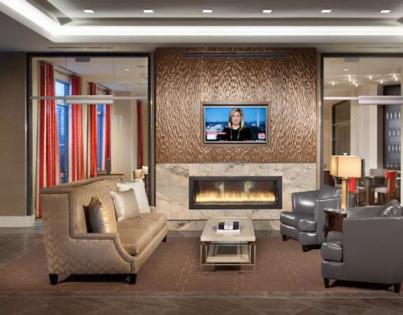 Resident's Lounge Featuring Plush Seating at Harrison at Reston Town Center, Reston, VA, 20190