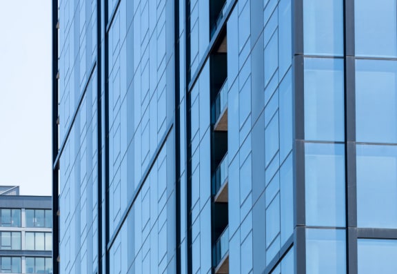 Floor to ceiling glass