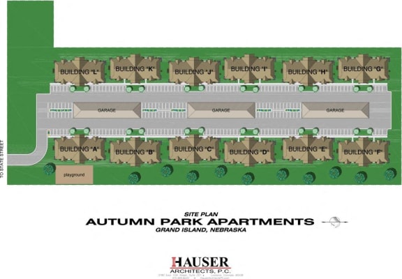 a site plan showing the layout of a parking lot