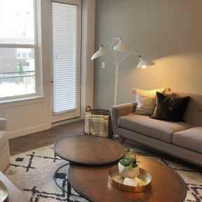 Living Room With Ceiling Fan at The Reserve @ View 78 in Midvale,,Utah