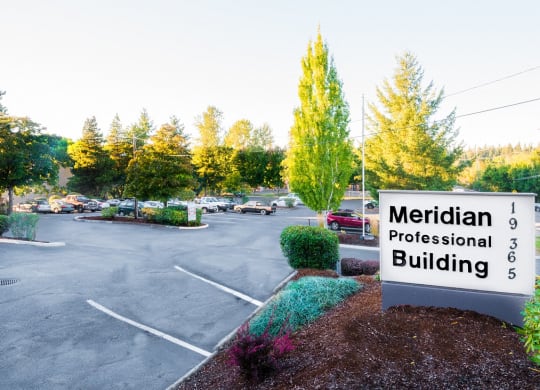 Meridian Professional Building Parking Lot & Monument Sign