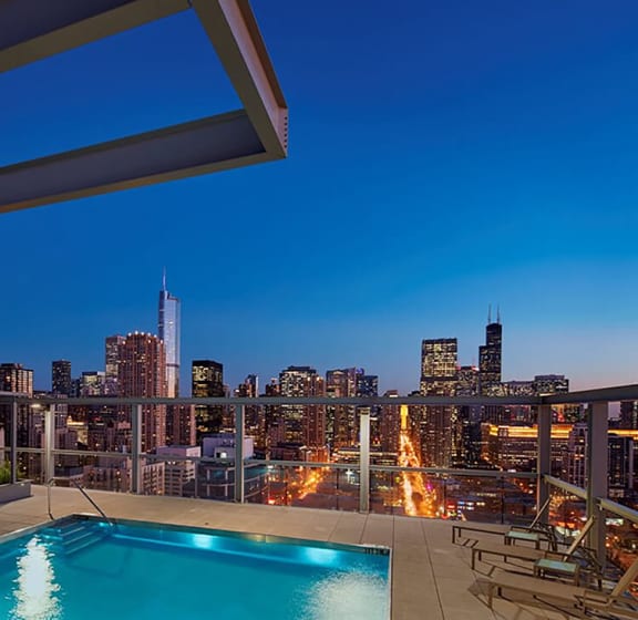 Swimming Pool with View at Eight O Five IL 60610