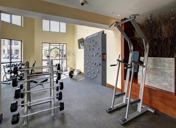 fitness center at Berkshire Ninth Street, Durham NC