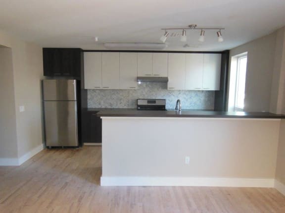 Kitchen view from living room