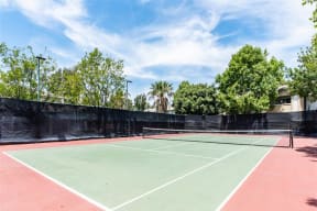 Full-Sized Tennis Court at The Summit in Chino Hills, California