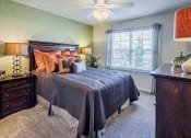 Thumbnail 6 of 16 - Bedroom with ceiling fan and light  at Amberleigh Bluff, Knoxville, 37922