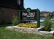 Thumbnail 1 of 17 - Park Place Main Sign 5th Street at Park Place Apartments, Coralville, IA