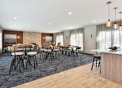 Thumbnail 24 of 30 - Pines of Burnsville - Clubhouse Seating Area & Fireplace