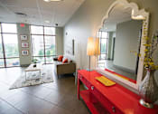 Thumbnail 14 of 16 - private resident lobby at Studio One Apartments, Detroit, Michigan
