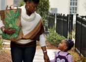 Thumbnail 13 of 29 - Mom and daughter walking outside_Lafitte,New Orleans, LA